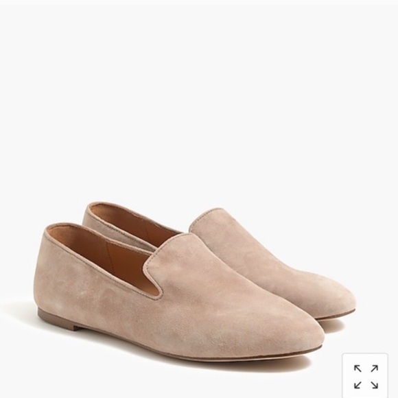 J.Crew suede smoking loafers